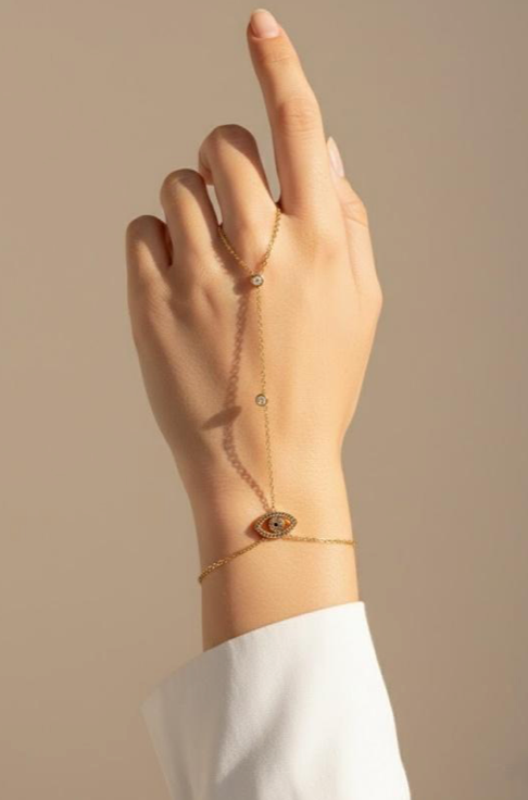 Bracelet Bague - Camélia